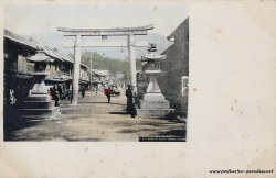 Japan Kobe Ikuta Tempel 1904