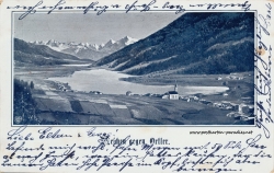 Kaiserzeit Österreich Ansichtskarte Reschen, Ortler, 1905