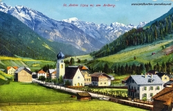 Kaiserzeit Österreich Ansichtskarte St. Anton, 1905