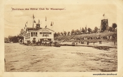 Ansichtskarte Köln-Rodenkirchen: Bootshaus 1909