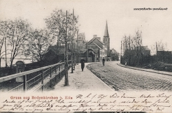 Ansichtskarte Köln-Rodenkirchen: Ortseingang 1907