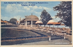 Ansichtskarte Köln-Rodenkirchen: Cafe Rheinterassen 1924