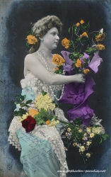 Historische Postkarte Frau, Liebe, Valentinstag