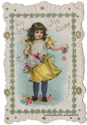 Historische Postkarte Mädchen, Liebe, Valentinstag
