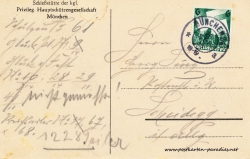 Postkarte München 1905 Vorderseite