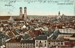 Historische Postkarte von München 1902 Stadtansicht