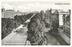 Historische Postkarte von München: Maximilianstrasse