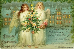 Weihnachtskarte Kaiserzeit